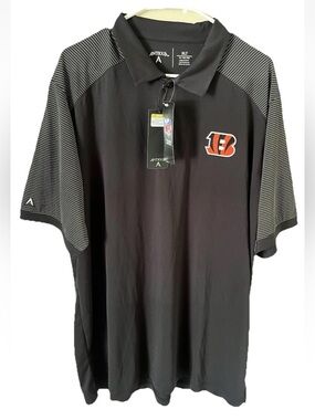 Cincinnati Bengals Men’s Antigua Short Sleeve Polo Size XLT NWT Football Logo